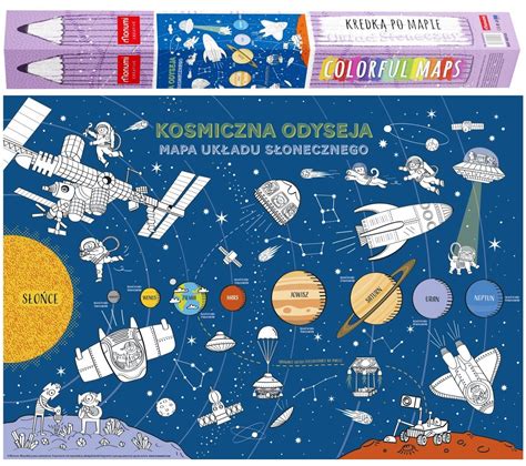 Mapa do kolorowania XXL Układ Słoneczny Kosmiczna Odyseja Monumi