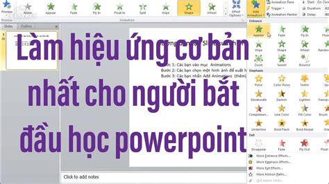 Powerpoint Hướng Dẫn Tạo Slide Xuất Hiện Rồi Biến Mất Trong