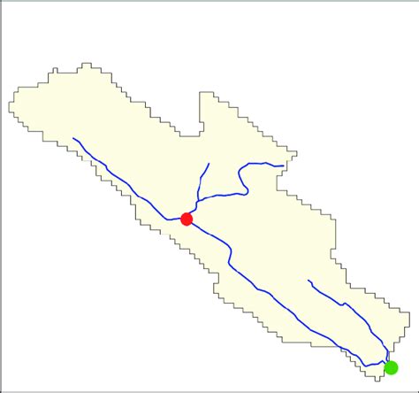 Example Of A False River Mouth Due To Un Connected River Segments The