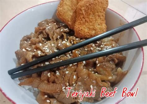 Resep Teriyaki Beef Bowl Ala Yoshinoya Kekinian Yulvia Sani Blog