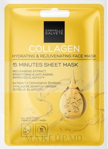 Gabriella Salvete Collagen Hydrating And Rejuvenating 15 Minutes Sheet