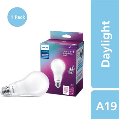 Philips 15-Watt (60-100-150 Watt) A19 Bright Dial LED Light Bulb ...