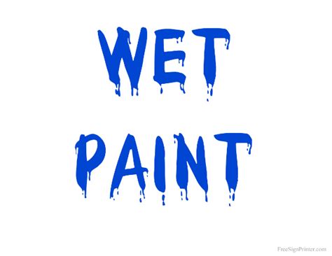 Free Wet Paint Signs - ClipArt Best