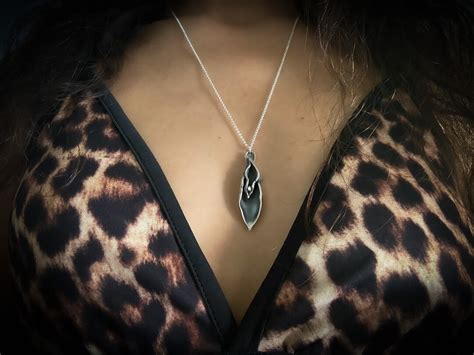 Sterling Silver Yoni Pendant Sacred Vagina Necklace Vulva Necklace