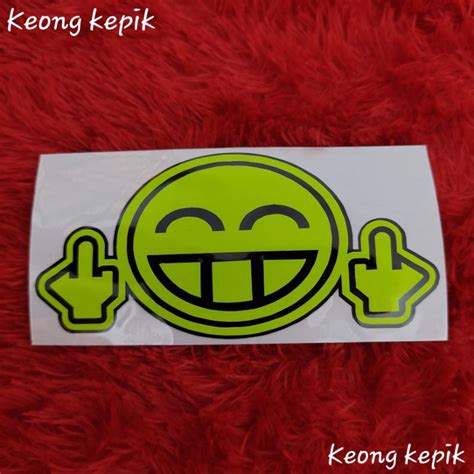 Jual Stiker Sticker Kecil Cutting Smile Jari Tengah Shopee Indonesia