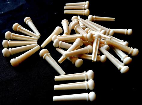 6 True Bone Guitar Bridge Pins Acoustic Bridge Pins Guitar Building ...