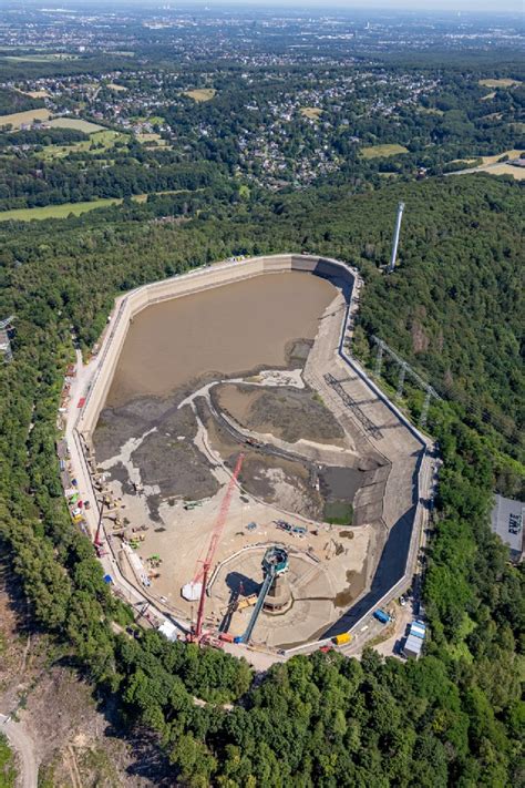 Herdecke Von Oben Sanierungsarbeiten Am Pumpspeicherkraftwerk