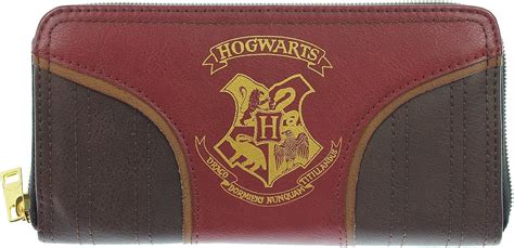 Harry Potter S Hogwarts Gold Crest Zip Around Wallet At Amazon Womens