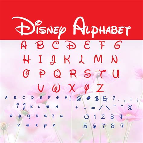 Disney Alphabet SVG, DXF, OTF, Disney Font svg, Walt Disney Font svg ...