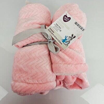 Parents Choice Walmart Pink Chevron White Sherpa Royal Plush Baby