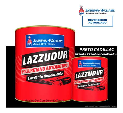 Tinta Pu Preto Cadillac Lazzuril Alto Brilho Ml Mercadolivre