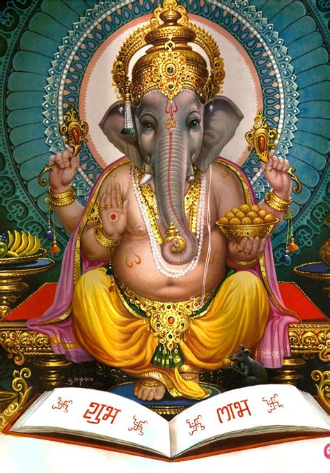 Lord Ganesha Painting Ganesha Art Ganesha Statue Poster Ganesh Etsy