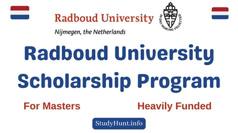 Radboud University Scholarship Program For International Students