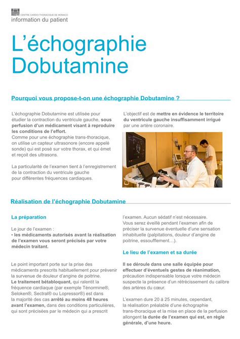 Pdf Chographie De Stress La Dobutamine Ccm Mc Pdf Filel