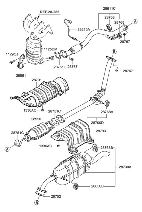 2008 Hyundai Accent Muffler And Exhaust Pipe Hyundai Parts Deal