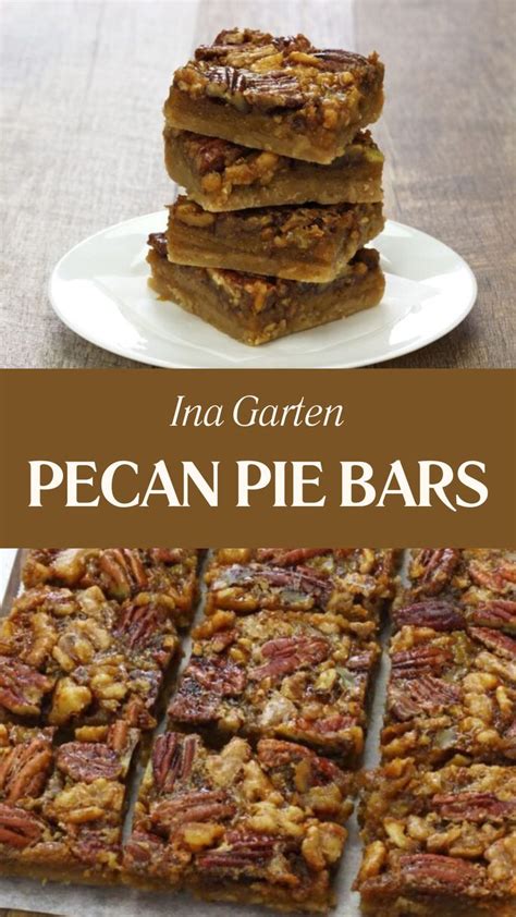 Ina Garten Pecan Pie Bars - Ina Garten Eats | Recipe in 2024 | Pecan ...