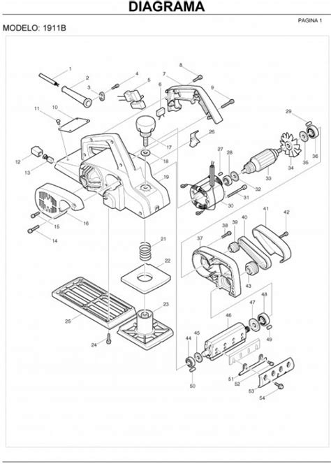 Despiece Cepillo 1911B Makita La Casa Del Repuesto