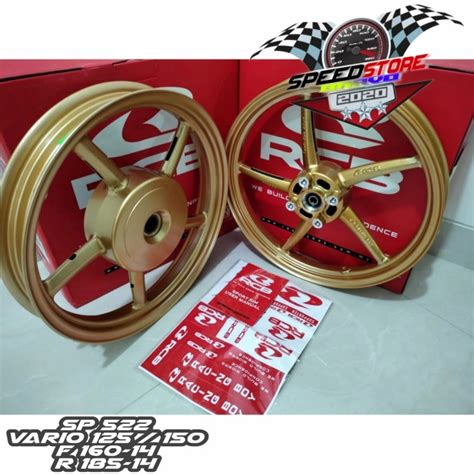 Jual Sport Rim Velg Racing RCB SP522 SP 522 Palang 5 Ring 14 Lebar 160