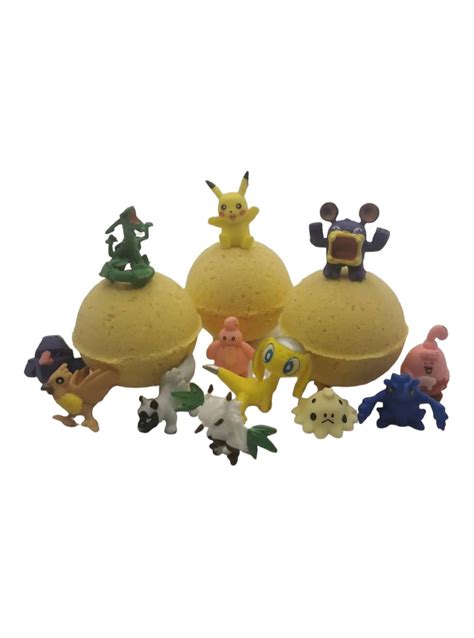 Pokemon Surprise Bath Bombs Pokemon Pikachu Bath Bomb Etsy