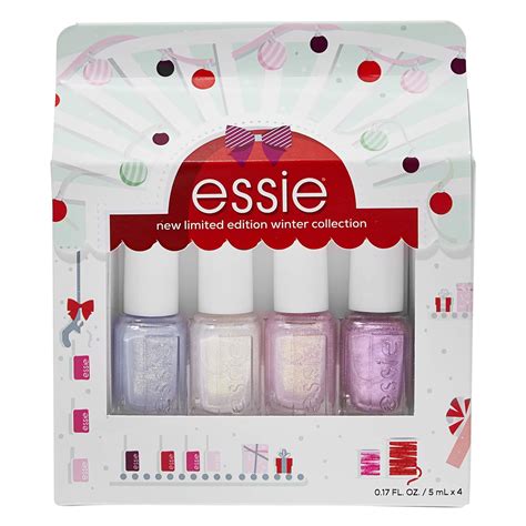 Amazon Essie Limited Edition Holiday Piece Mini Kit Featuring