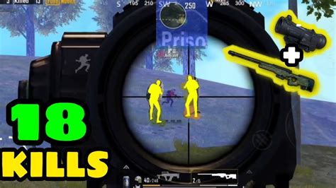 BEST AWM GAMEPLAY SOLO VS SQUAD 18KILL PUBG MOBILE YouTube