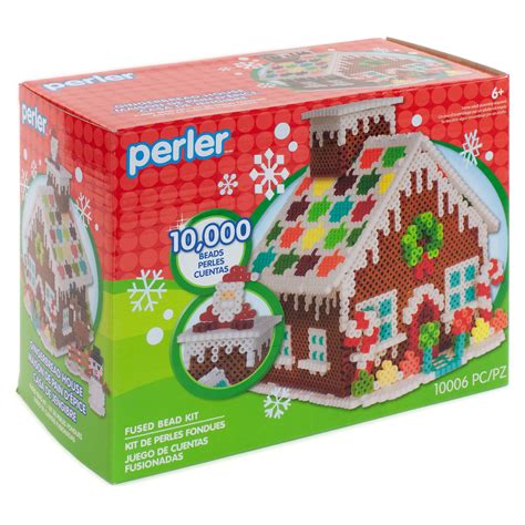 Perler Gingerbread House Fused Bead Kit Ages And Up Pieces