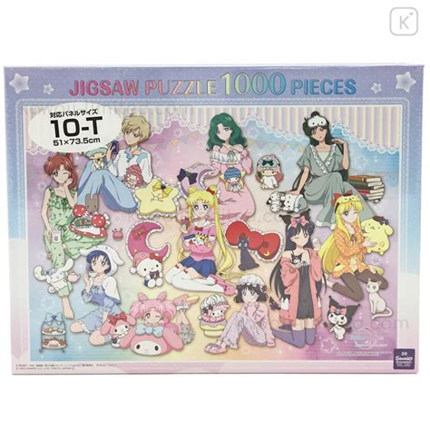 Japan Sailor Moon × Sanrio Characters 1000 Jigsaw Puzzle - Pajama Party | Kawaii Limited