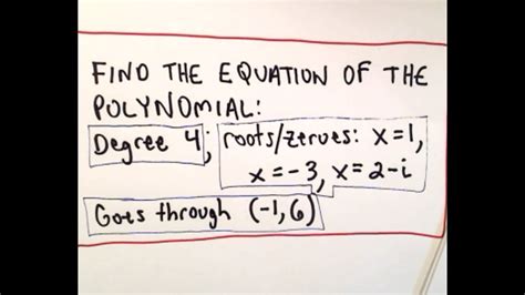 Find Third Degree Polynomial Equation Given Roots Calculator - Tessshebaylo