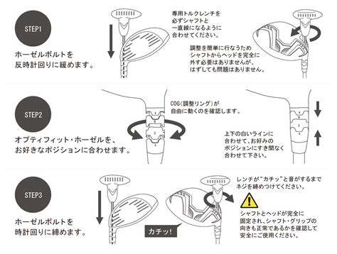 ロフト、ライ角の調整方法について 調機能付きのキャロウェイクラブをご購入の皆様へ information | キャロウェイ ゴルフ ...