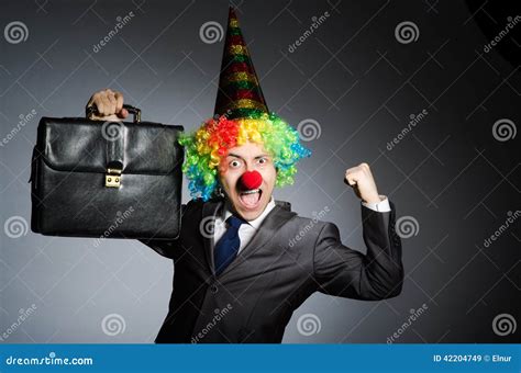 Clown Businessman Stock Image Image Of Business Comic 42204749