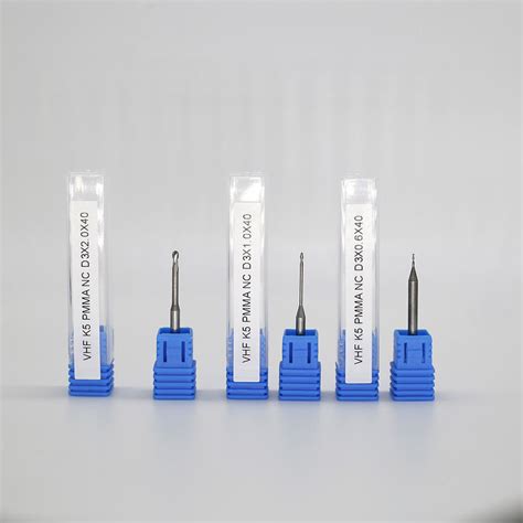 PMMA CAD CAM Dental Milling Tools K5 VHF Milling Bur 40mm Long