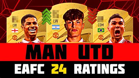 FIFA 24 EAFC 24 MANCHESTER UNITED PLAYER RATINGS MY OPINION