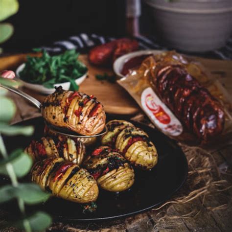 Patatas Hasselback Con Spanischorizo Consorcio Del Chorizo Espa Ol