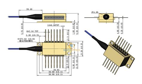 Nm Mw Pin Dfb Laser Diode Sm Pm Pigtail With Fc Apc