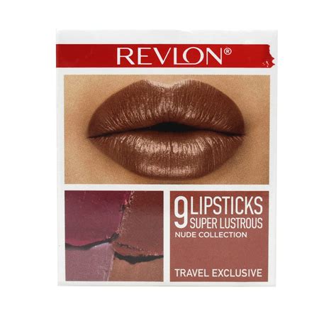 Revlon Super Lustrous Nude Collection 9 Piece Lipstick Set