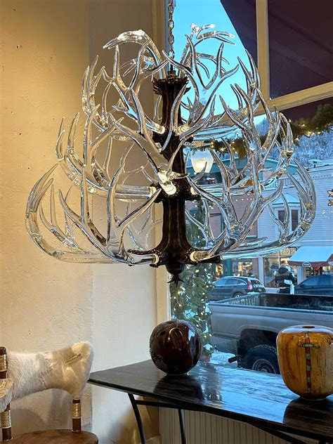 Crystal Antler Chandelier - Gold Mountain Gallery