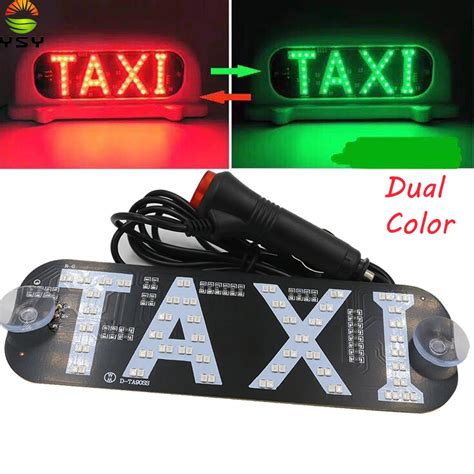 Ysy Pcs New Taxi Led Car Windscreen Cab Indicator Lamp Sign Led