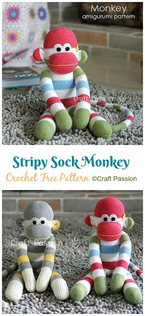 Amigurumi Sock Monkey Crochet Free Patterns Crochet Knitting Sock