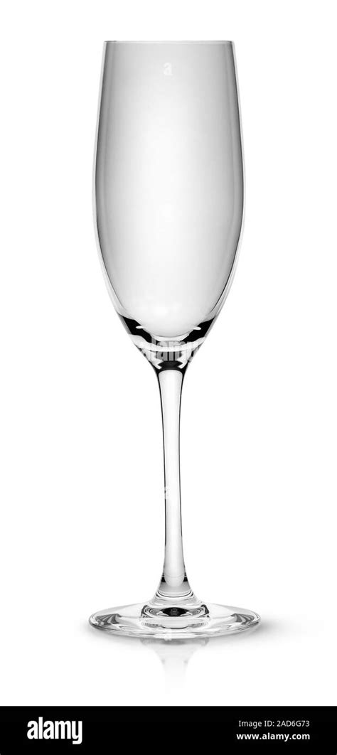 Empty Champagne Glass Stock Photo Alamy