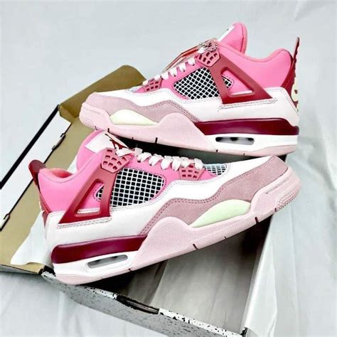 Air Jordan 4 Retro Pink Sneakers – Shozon