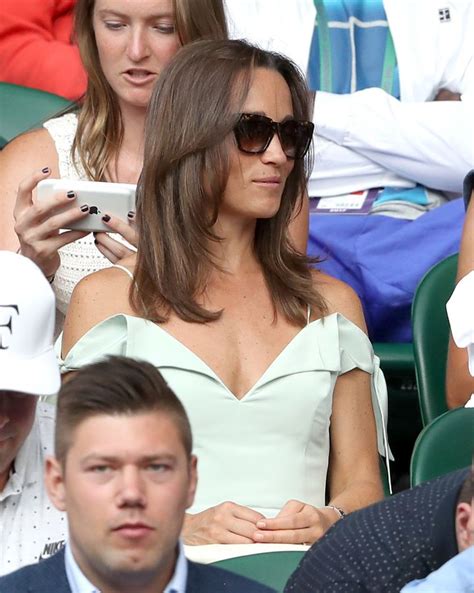 Pippa Middleton Watches Wimbledon In Stunning Mint Green Dress By A