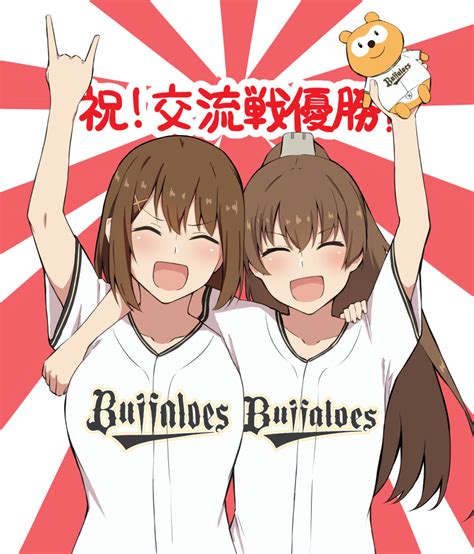 Safebooru 2girls N Absurdres Alternate Costume Bangs Baseball