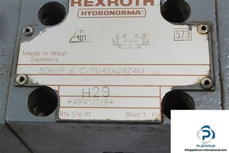 Rexroth Drep C A Z M Proportional Pressure Reducing Valve