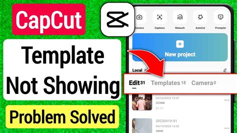 Fixed Capcut Template Not Showing Problem How To Fix Template
