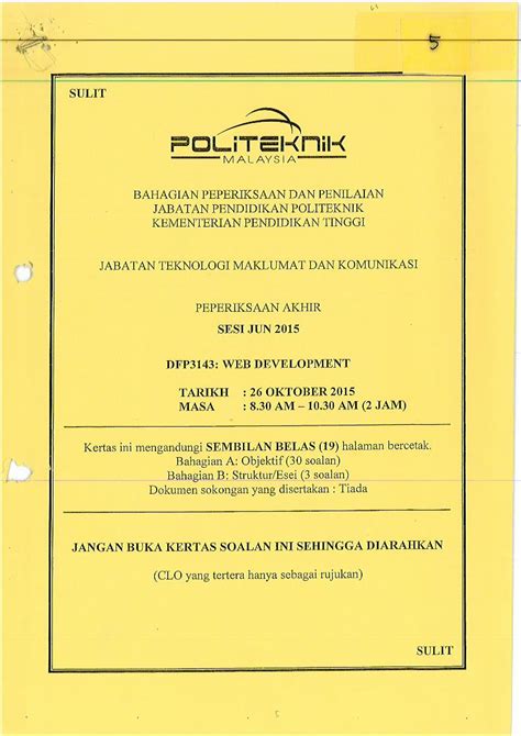 Pdf Laman Web Rasmi Politeknik Sultan Idris Shah