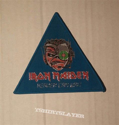 Iron Maiden Heaven Can Wait Woven Triangle Patch Tshirtslayer