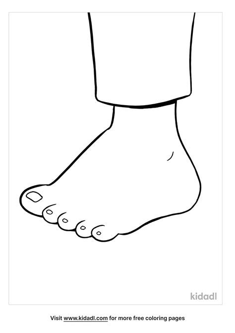 Foot Coloring Page