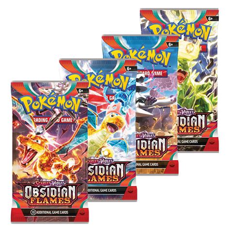 Veselý drak Pokémon karty Obsidian Flames Booster