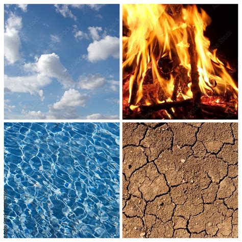 The Four Elements Air Fire Water Earth Stock Photo Adobe Stock