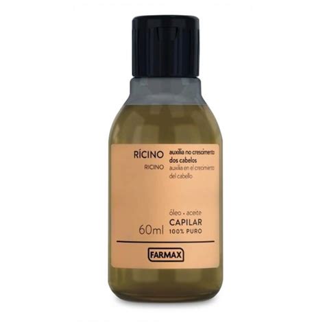 Óleo Concentrado Puro Ricino 60Ml Farmax